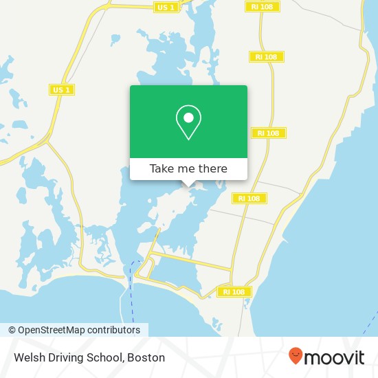 Mapa de Welsh Driving School