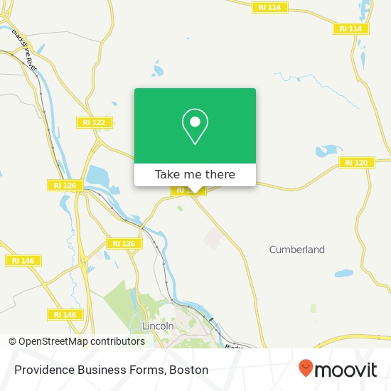 Mapa de Providence Business Forms