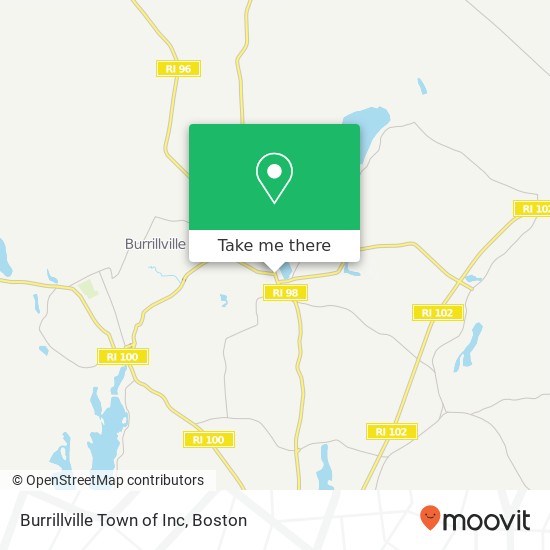 Burrillville Town of Inc map