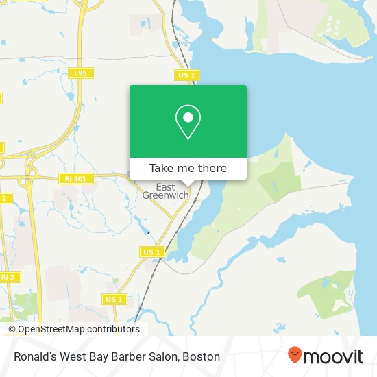 Mapa de Ronald's West Bay Barber Salon