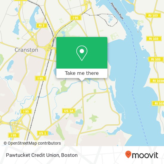 Pawtucket Credit Union map