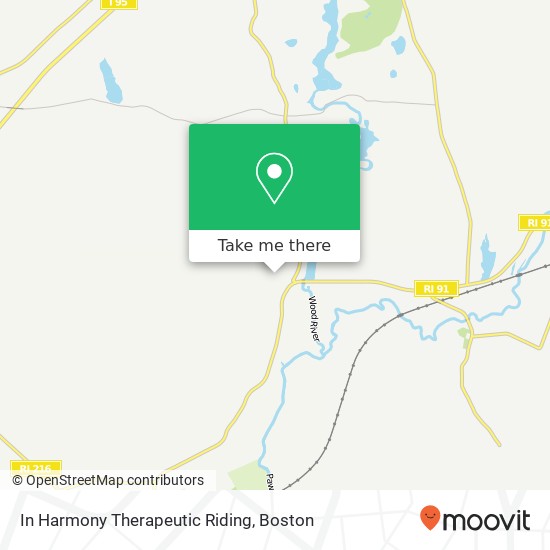 In Harmony Therapeutic Riding map