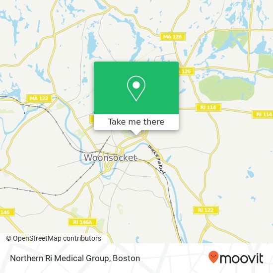 Mapa de Northern Ri Medical Group