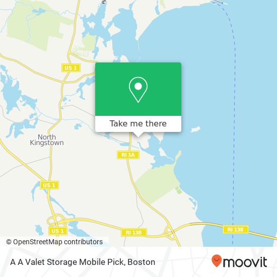 A A Valet Storage Mobile Pick map