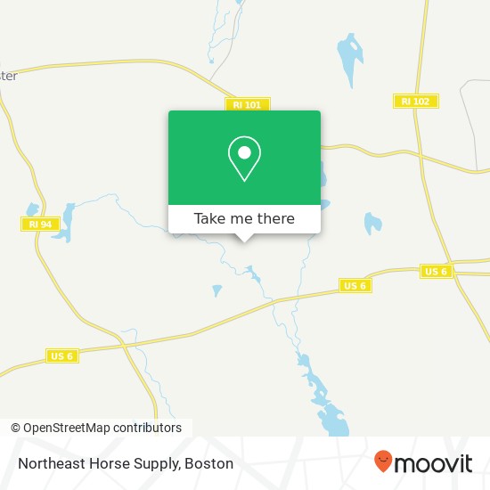 Northeast Horse Supply map