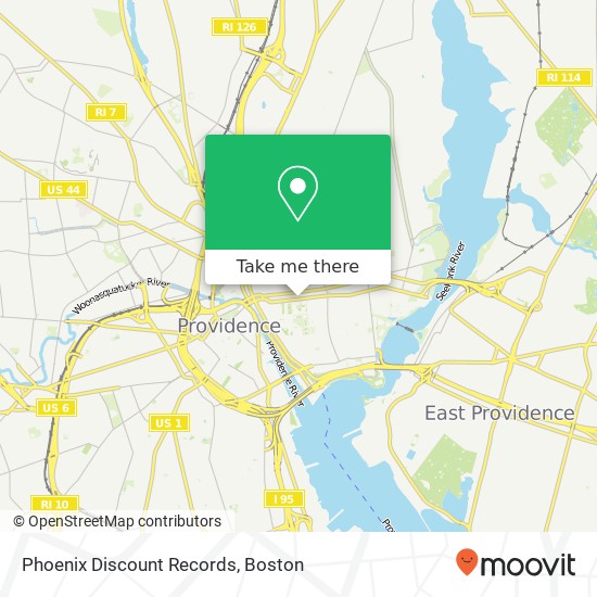 Mapa de Phoenix Discount Records