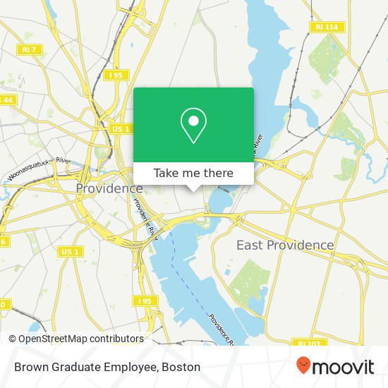 Mapa de Brown Graduate Employee