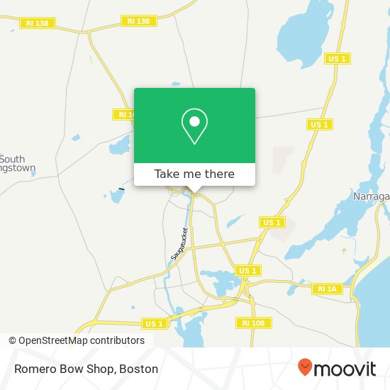 Romero Bow Shop map