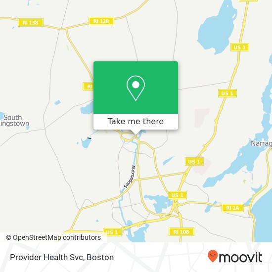 Provider Health Svc map