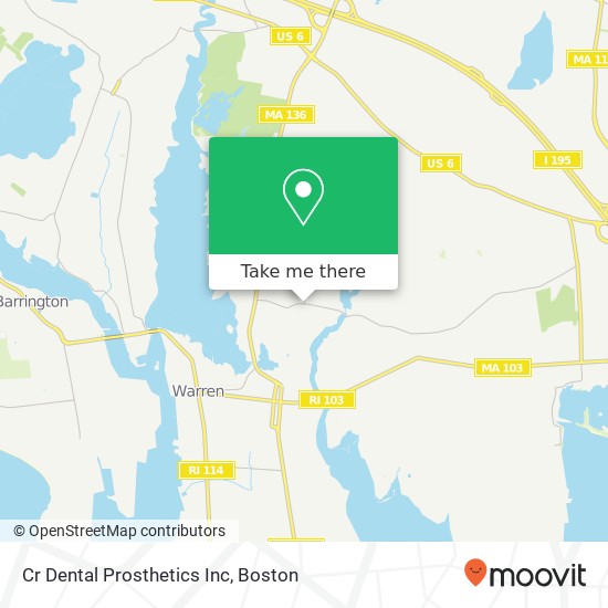 Cr Dental Prosthetics Inc map