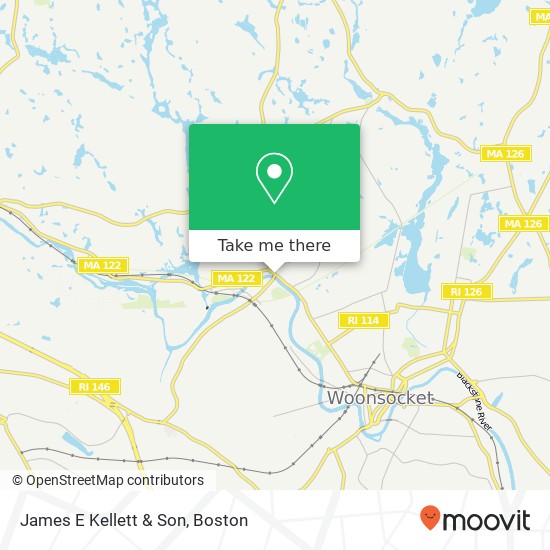 James E Kellett & Son map