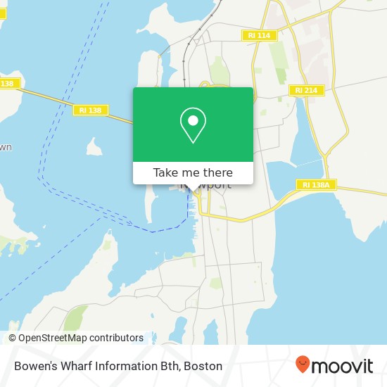 Bowen's Wharf Information Bth map