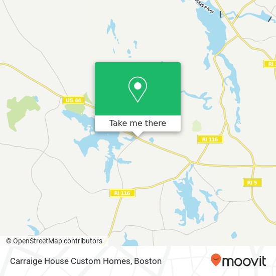Carraige House Custom Homes map