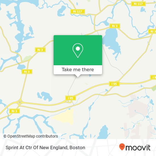 Sprint At Ctr Of New England map