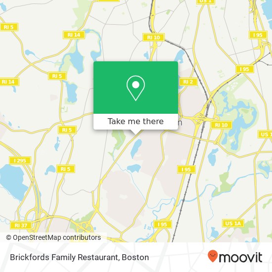 Brickfords Family Restaurant map
