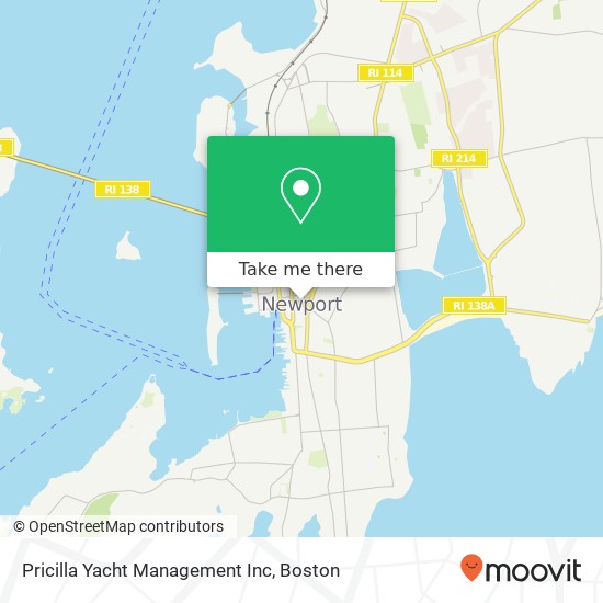 Pricilla Yacht Management Inc map