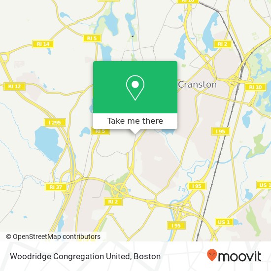 Woodridge Congregation United map