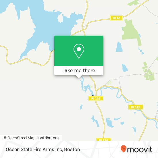 Mapa de Ocean State Fire Arms Inc