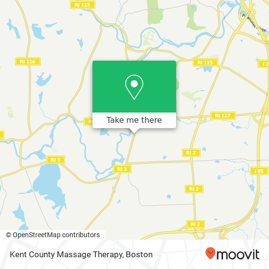 Mapa de Kent County Massage Therapy