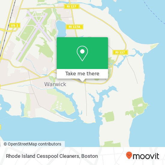 Mapa de Rhode Island Cesspool Cleaners