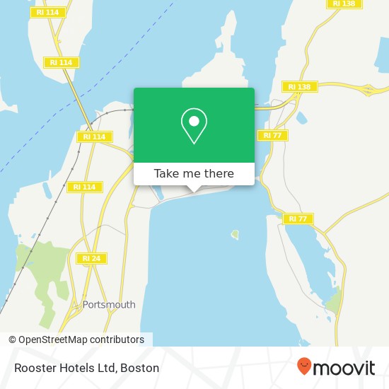 Rooster Hotels Ltd map