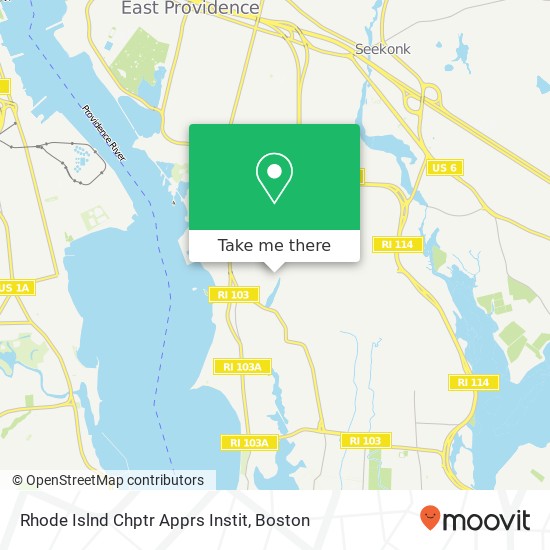 Rhode Islnd Chptr Apprs Instit map