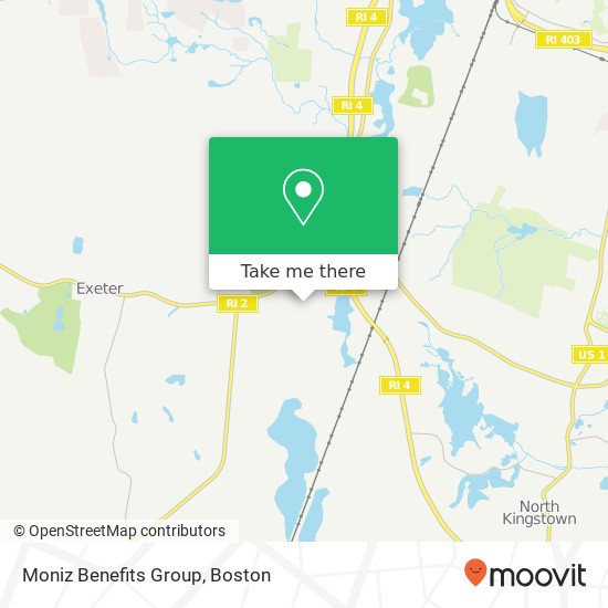 Moniz Benefits Group map