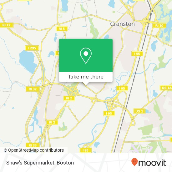 Mapa de Shaw's Supermarket