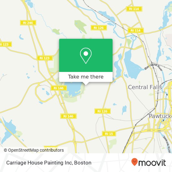 Mapa de Carriage House Painting Inc