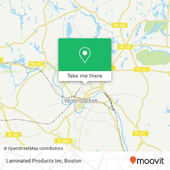 Laminated Products Inc map