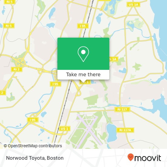 Mapa de Norwood Toyota