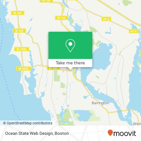 Ocean State Web Design map