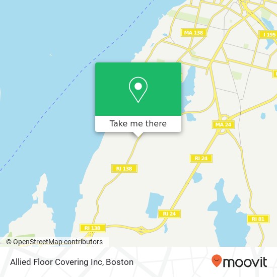 Allied Floor Covering Inc map