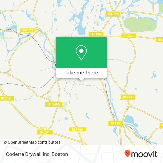 Coderre Drywall Inc map