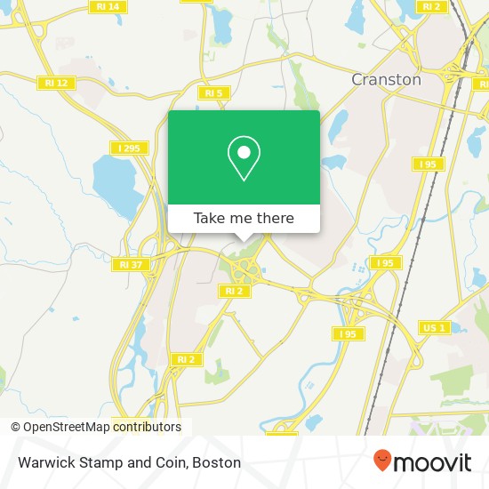 Mapa de Warwick Stamp and Coin