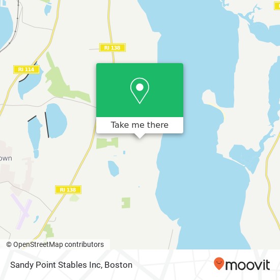 Mapa de Sandy Point Stables Inc