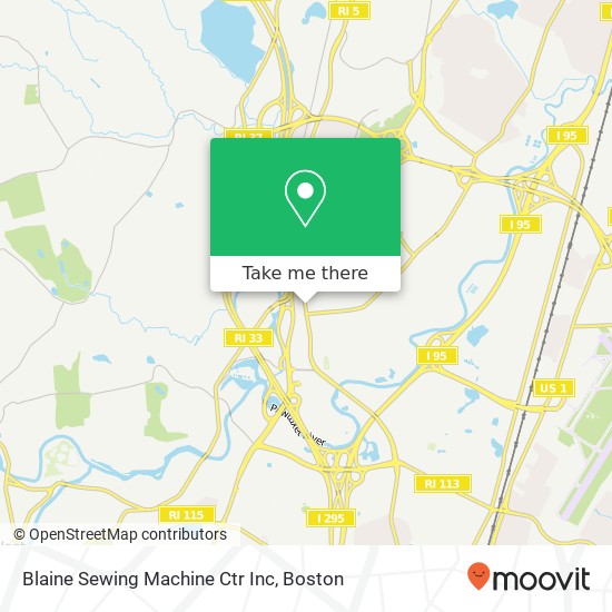 Mapa de Blaine Sewing Machine Ctr Inc