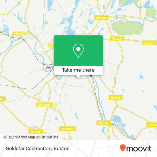 Goldstar Contractors map