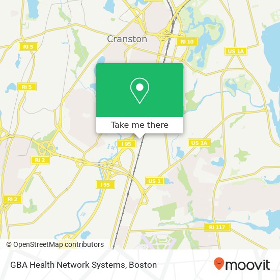 Mapa de GBA Health Network Systems