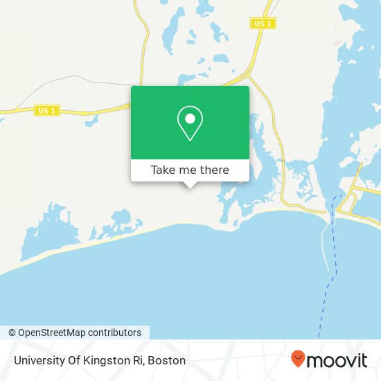 University Of Kingston Ri map