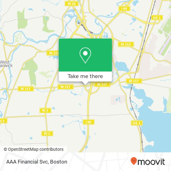 AAA Financial Svc map