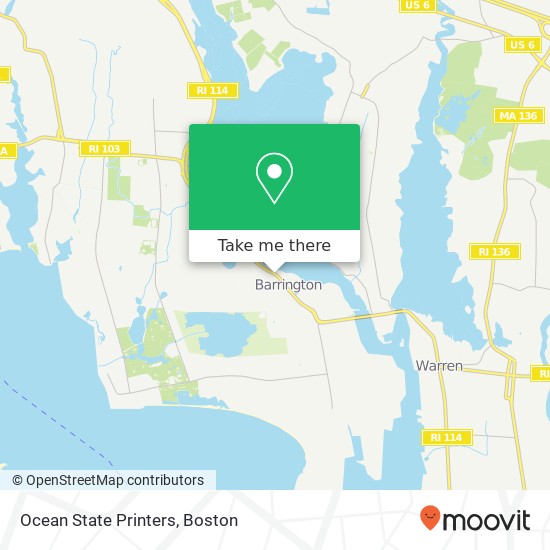 Ocean State Printers map