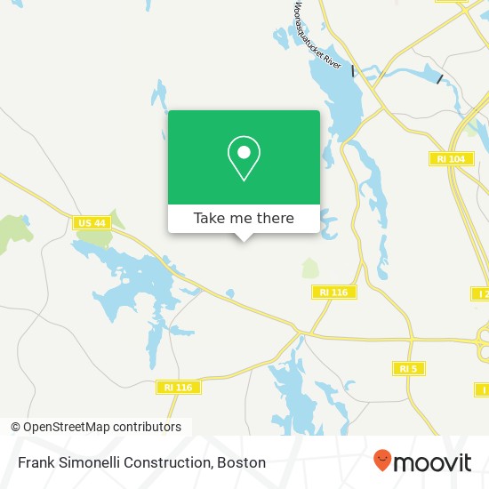 Mapa de Frank Simonelli Construction