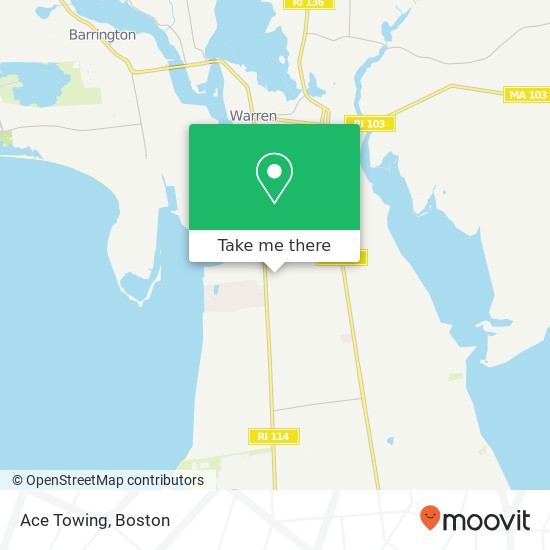 Mapa de Ace Towing