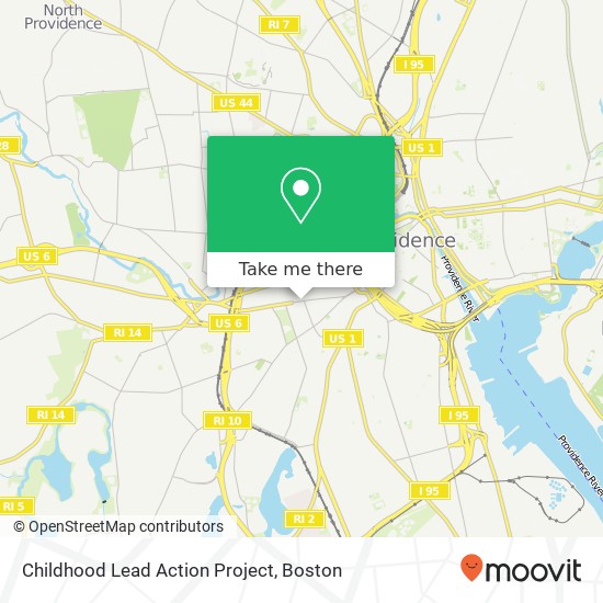 Childhood Lead Action Project map