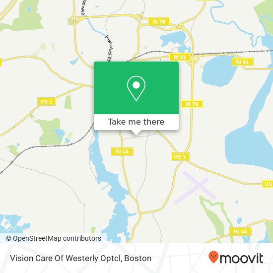 Vision Care Of Westerly Optcl map