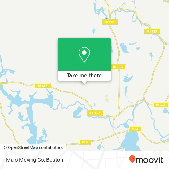 Malo Moving Co map