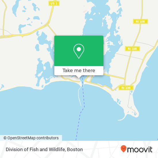 Division of Fish and Wildlife map