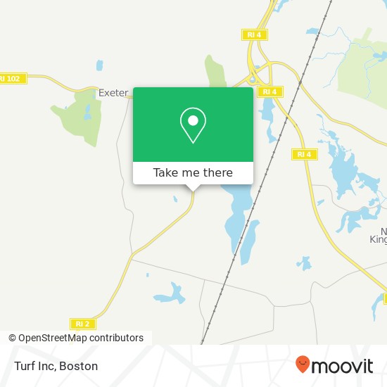 Turf Inc map