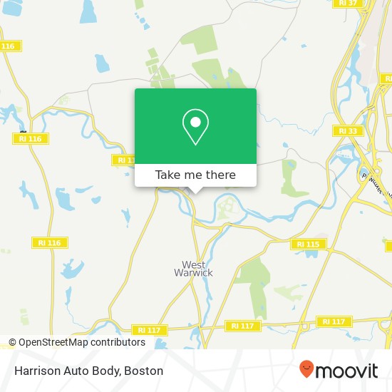 Mapa de Harrison Auto Body